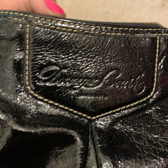 Dooney and Bourke black patent leather hobo - Picture 2 of 7